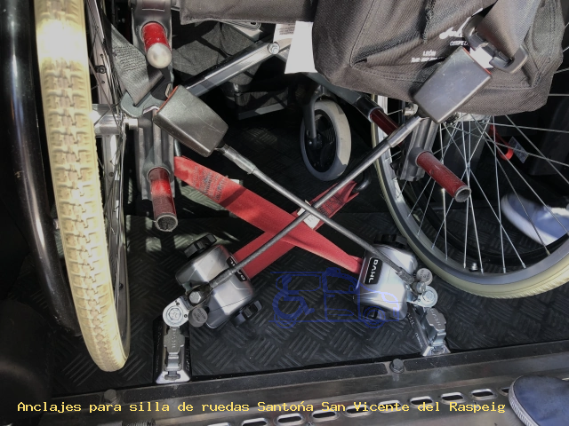 Anclajes para silla de ruedas Santoña San Vicente del Raspeig